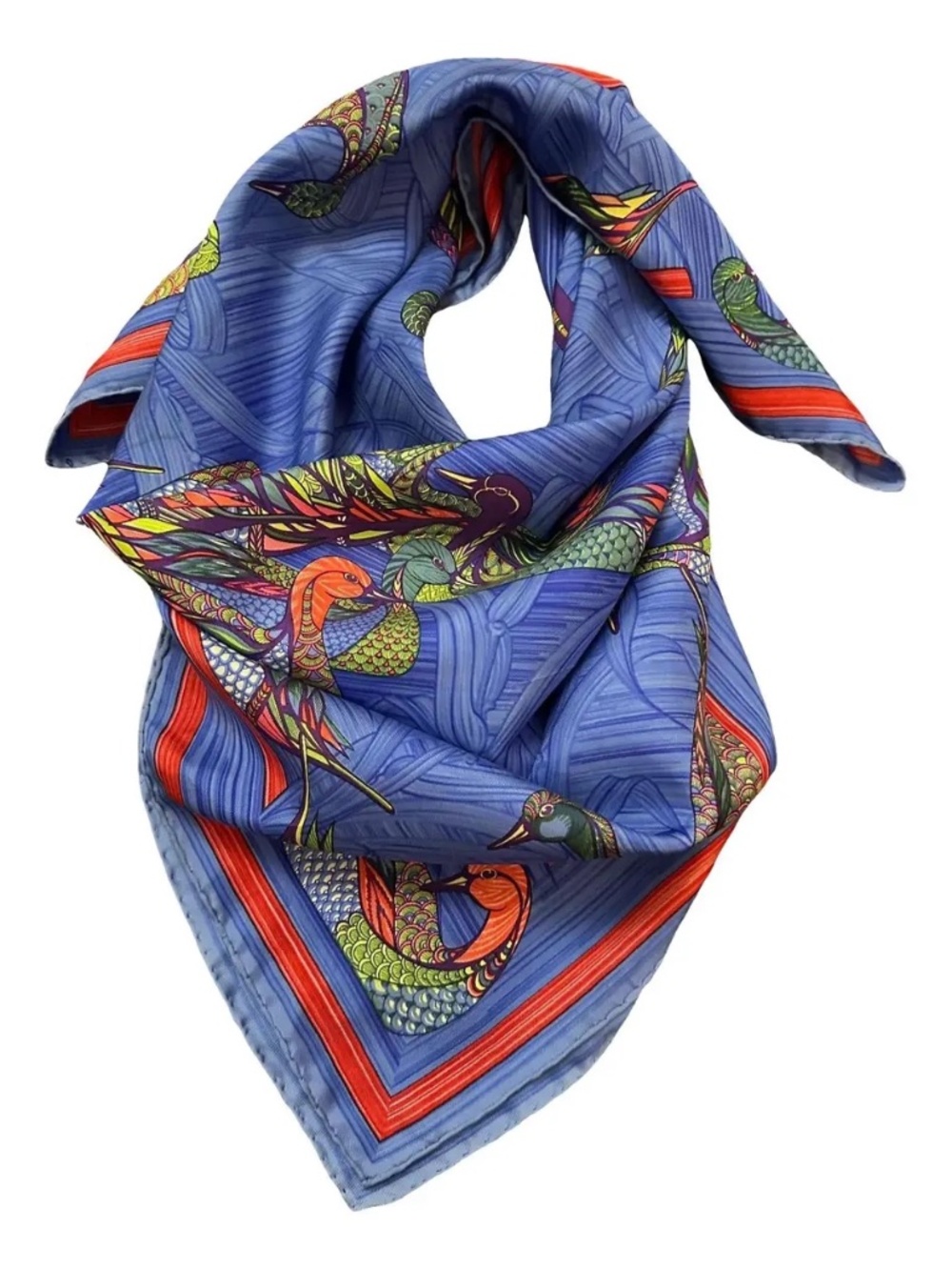 La Mare aux Canards Hermes Scarf 1981 by Daphne Duchesne